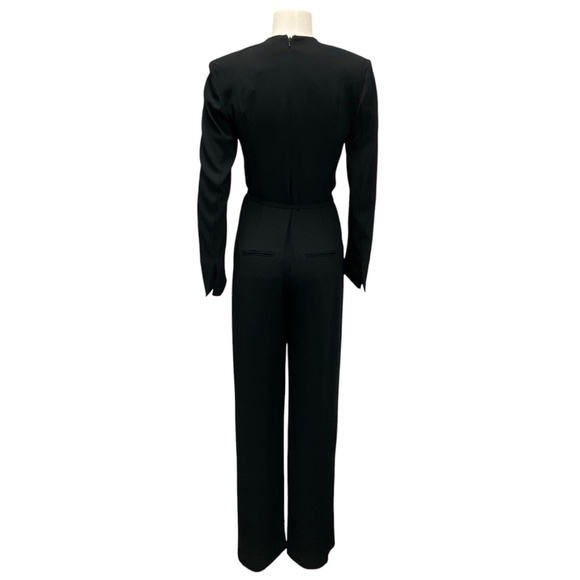RAG & BONE BLACK SONIA JAPANESE CREPE JUMPSUIT - Picture 3 of 6